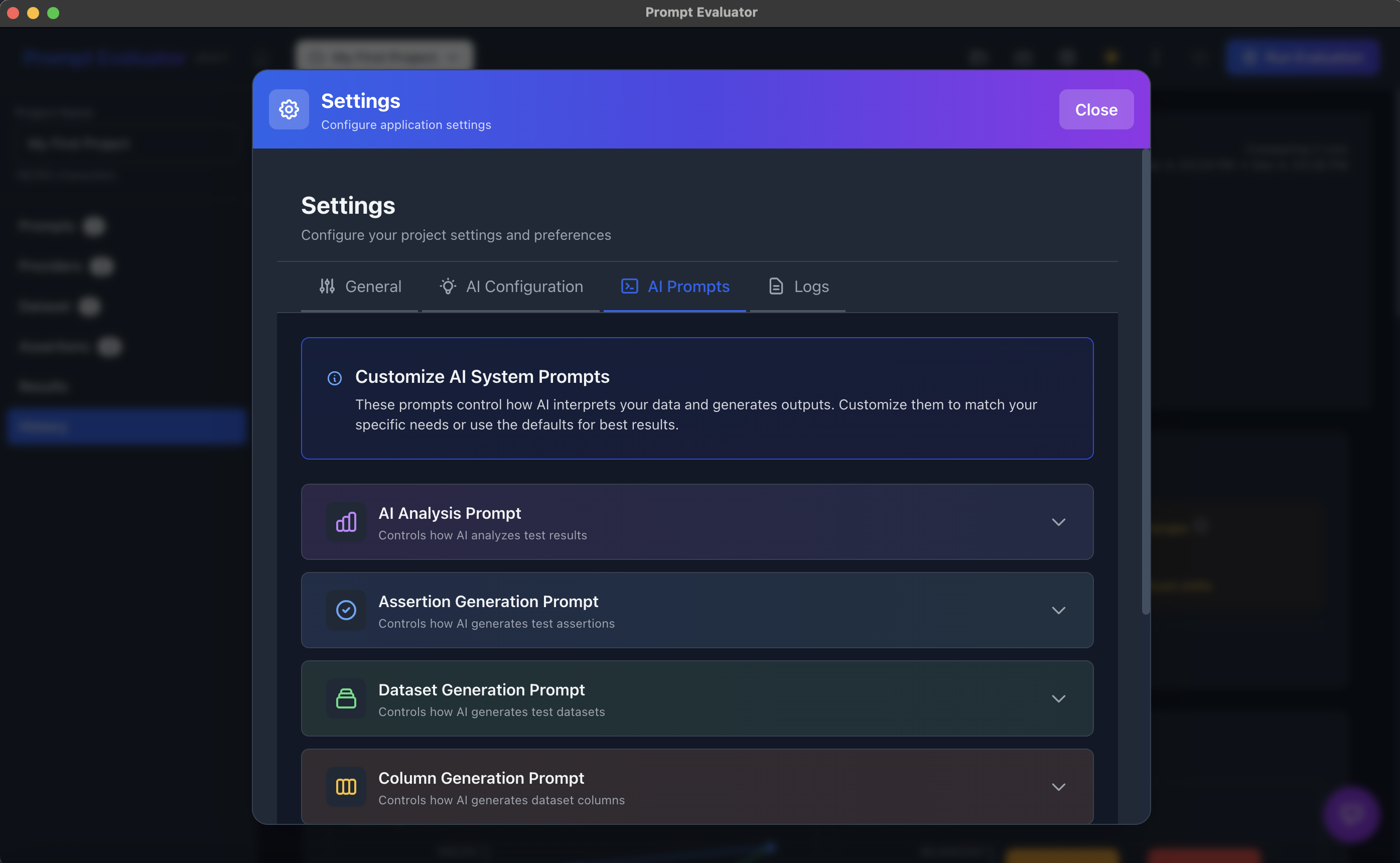 Test results showing detailed comparison between models